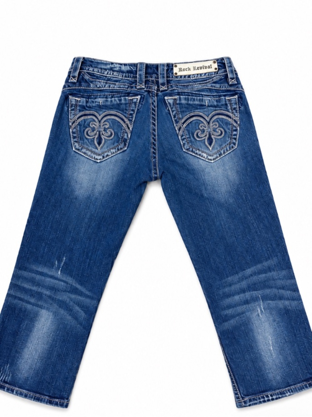Rock Revival Adele Capri Jeans 28x20 Stretch Denim EUC